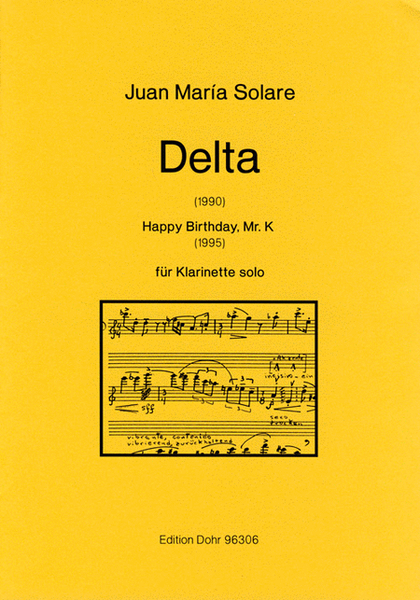 Delta / Happy Birthday, Mr. K für Klarinette solo (1990/1995)