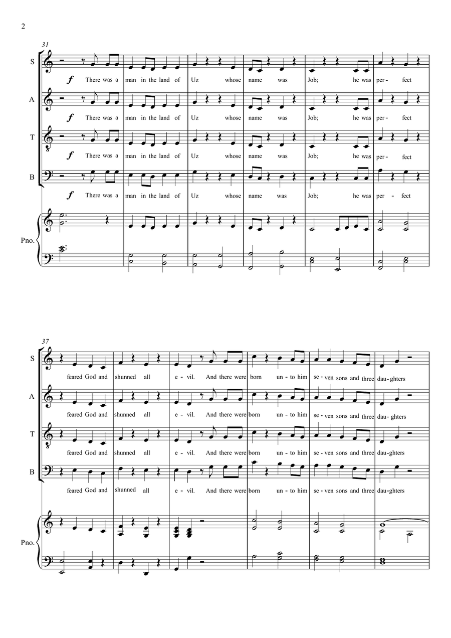 The Triumph of Job (Oratorio) Piano, Vocal scores gallery preview page 6