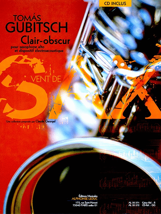 Book cover for Gubitsch Clair Obscur Eb Saxophone Book/cd Al30372