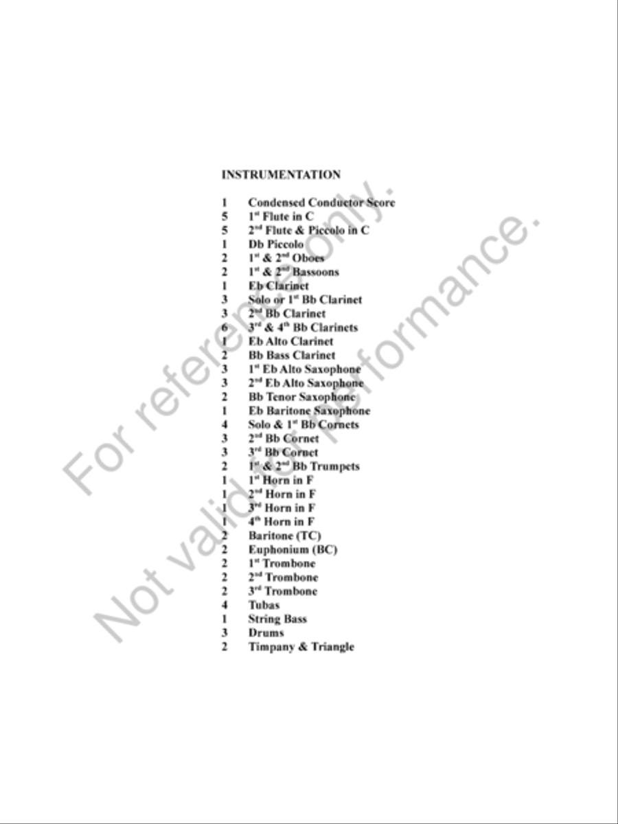 Pique Dame Concert Band scores gallery preview page 3