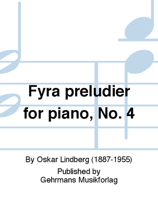 Fyra preludier for piano, No. 4