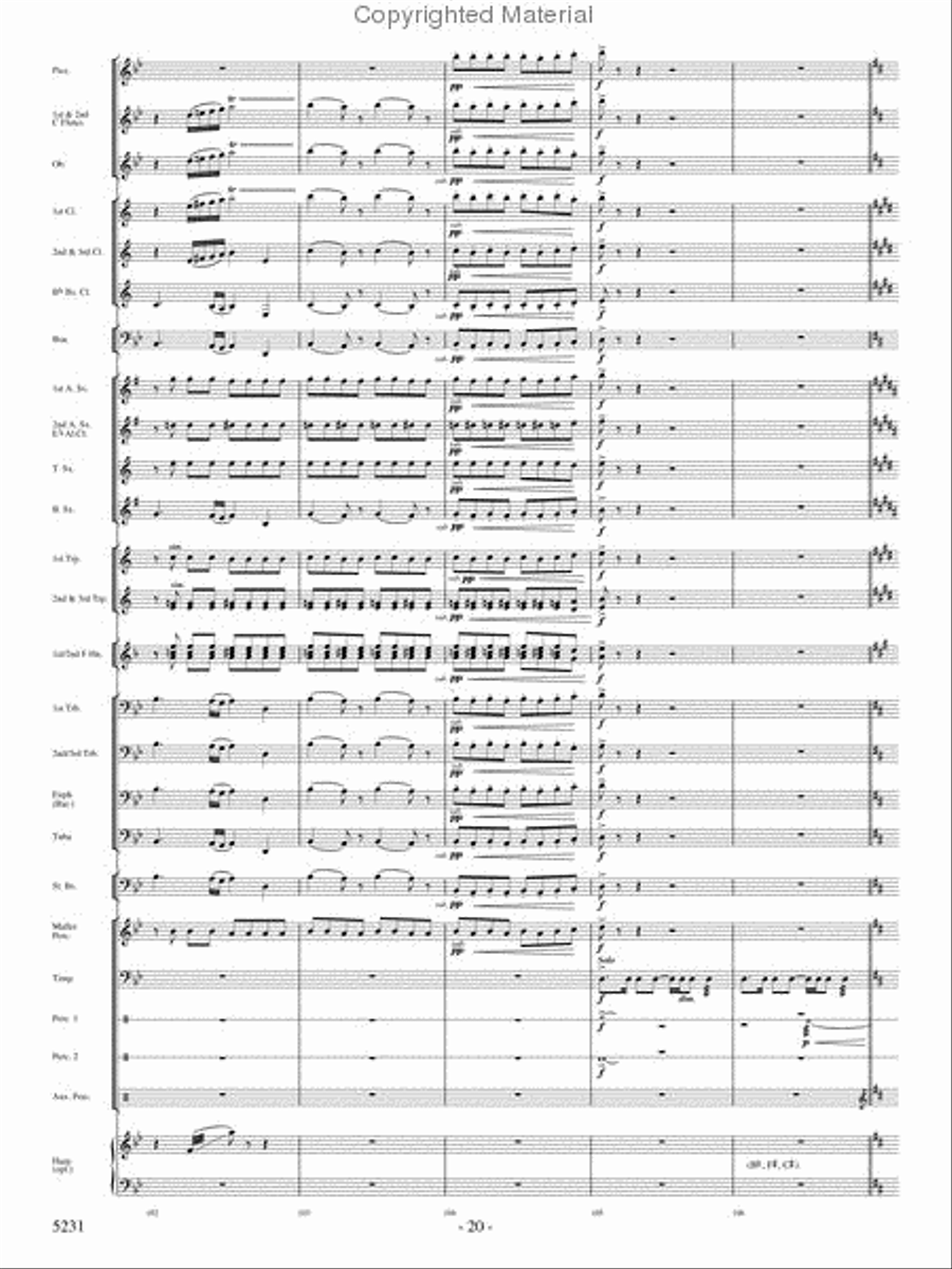 Pilatus: Mountain of Dragons Concert Band scores gallery preview page 18