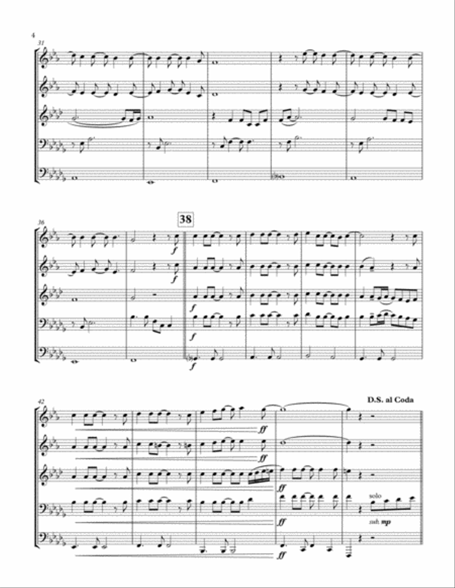 Mary, Did You Know? Brass Ensemble scores gallery preview page 4