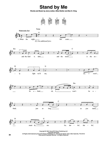 The Guitar 4-Chord Songbook G-C-D-Em