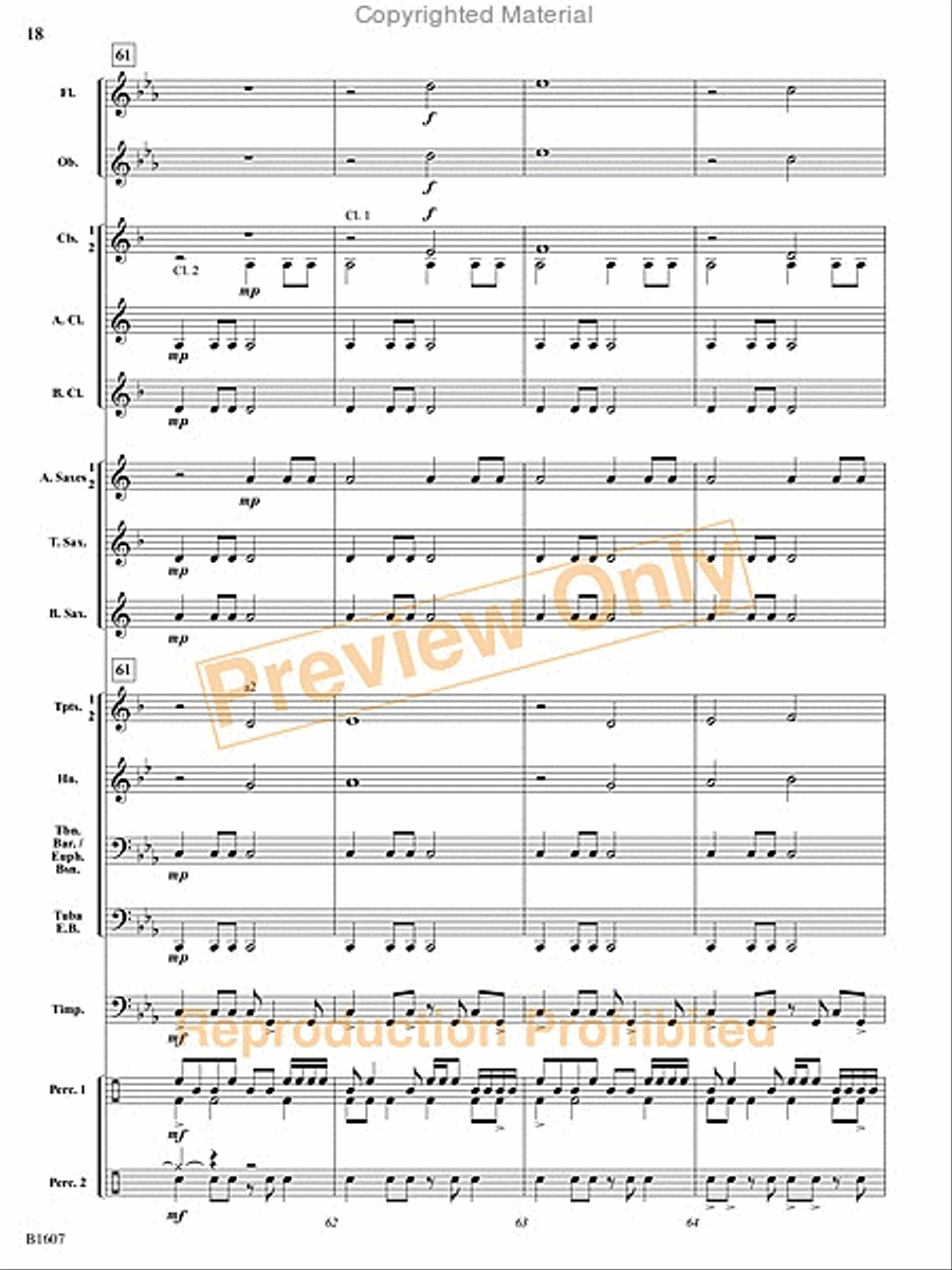 The Fires of Bandai The Fires of Bandai Concert Band scores gallery preview page 19