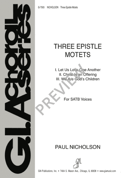 Three Epistle Motets image number null
