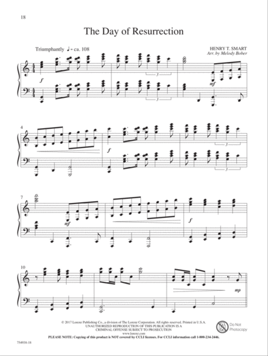 The Wonder of Glorious Love Piano Solo scores gallery preview page 5