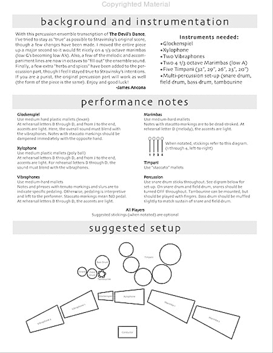 Devil's Dance, The Percussion Ensemble scores gallery preview page 3
