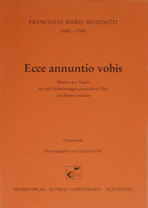 Ecce annuntio vobis