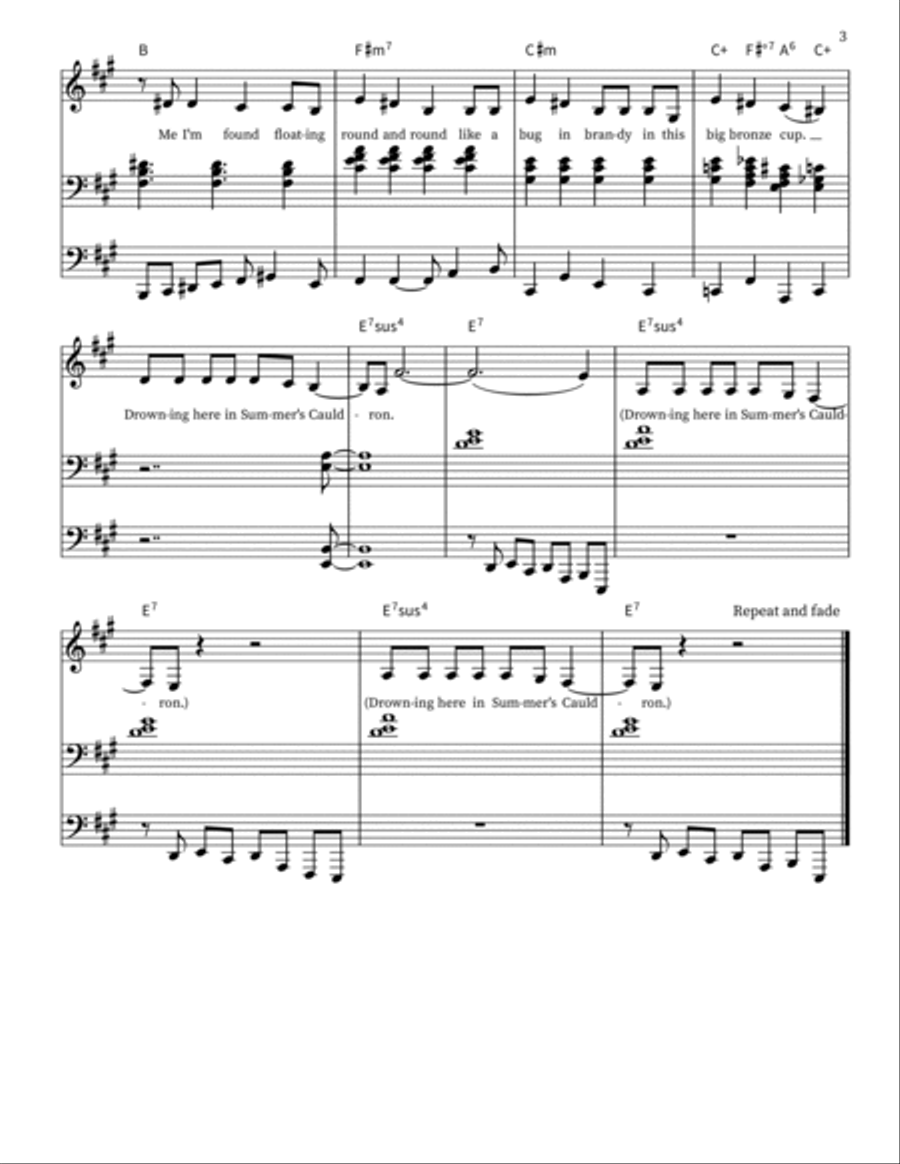 Summer's Cauldron Summer's Cauldron Small Ensemble scores gallery preview page 3