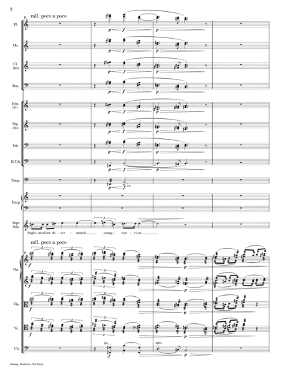Nocturne (Full Score) - Score Only Full Orchestra scores gallery preview page 6