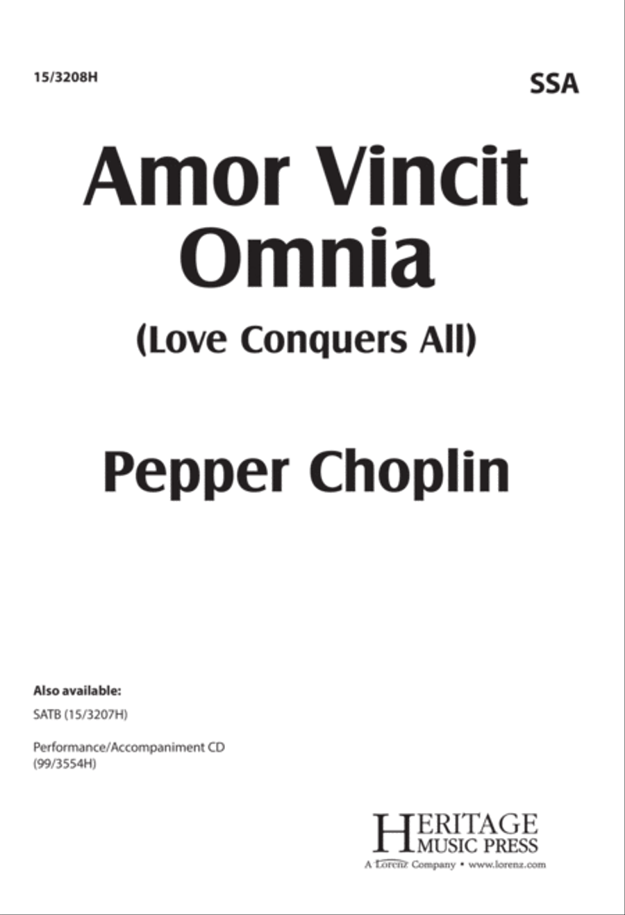 Amor Vincit Omnia Amor Vincit Omnia SSA scores gallery preview page 1