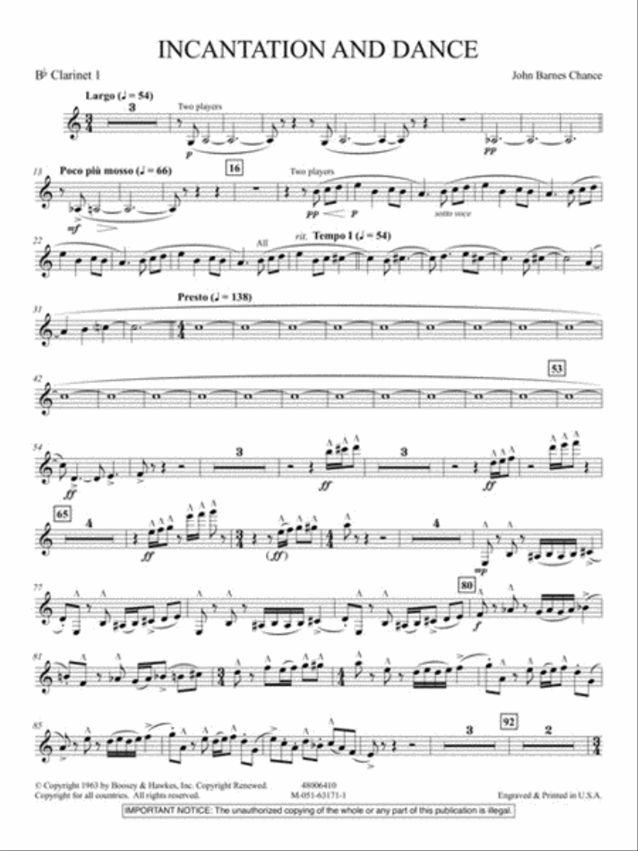 Incantation and Dance Concert Band scores gallery preview page 6