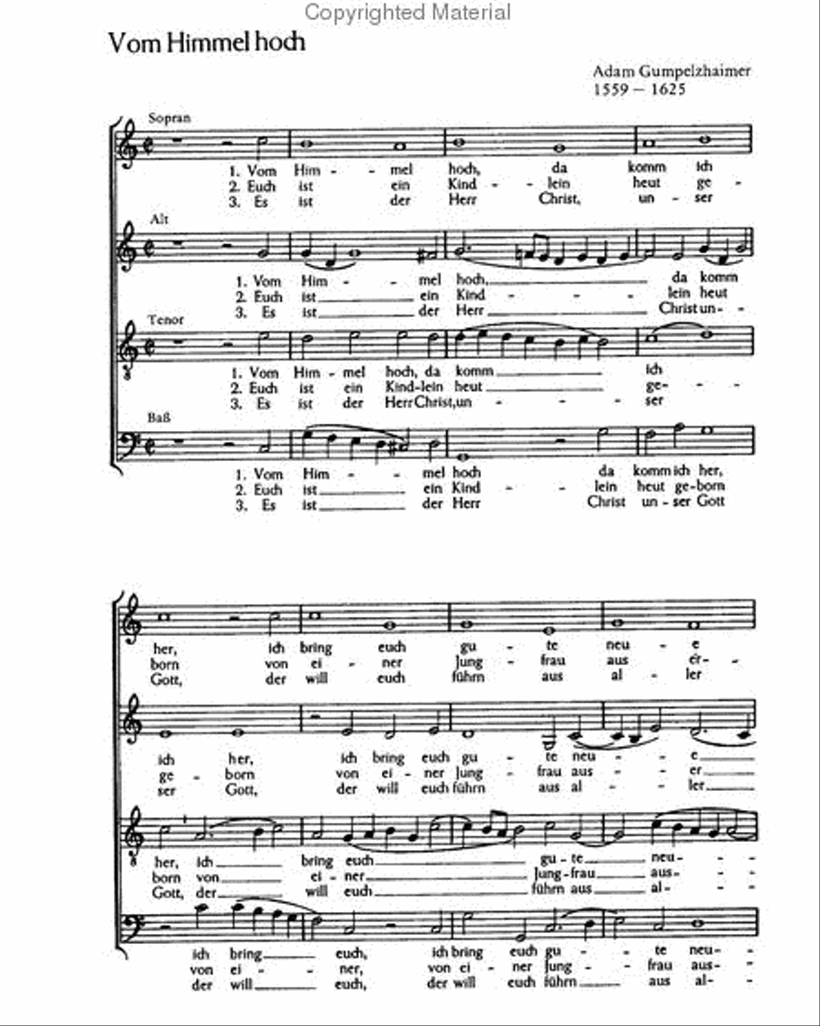 Weihnachts-Chorblatt Score scores gallery preview page 2