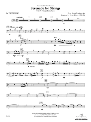 Serenade for Strings Mvt. IV Finale (Tema Ruso): 1st Trombone