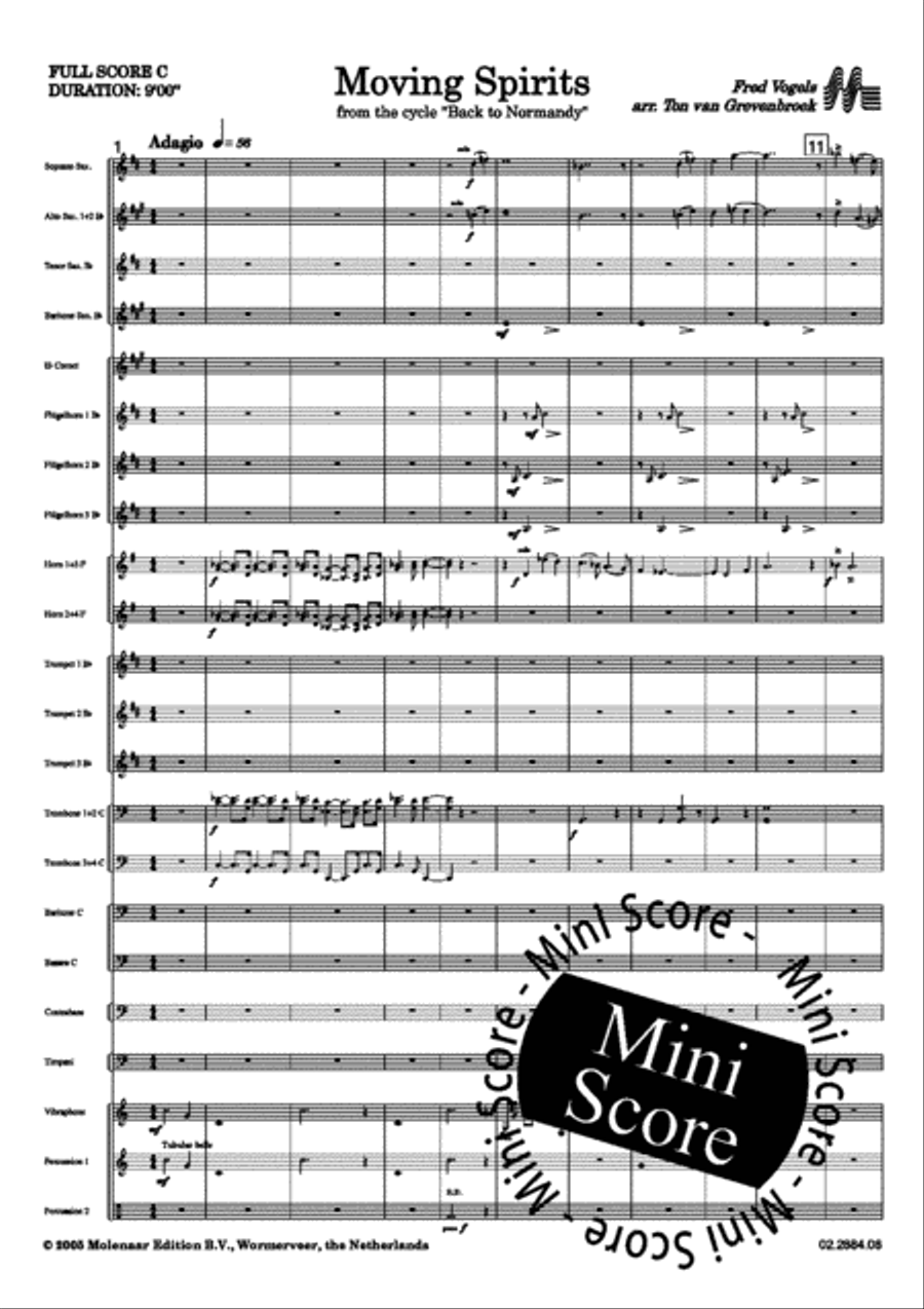 Moving Spirits Fanfare Band scores gallery preview page 5