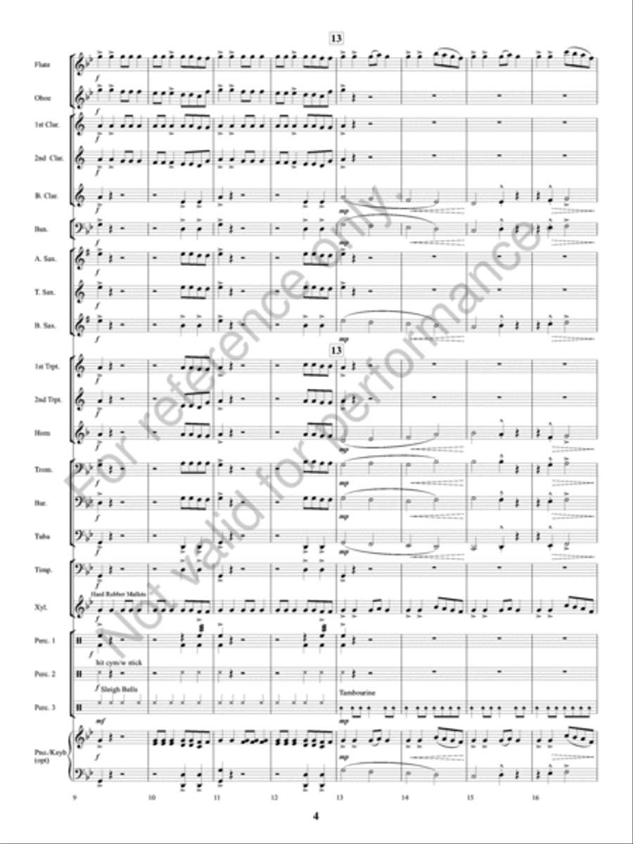 Volcano! Volcano! Concert Band scores gallery preview page 5