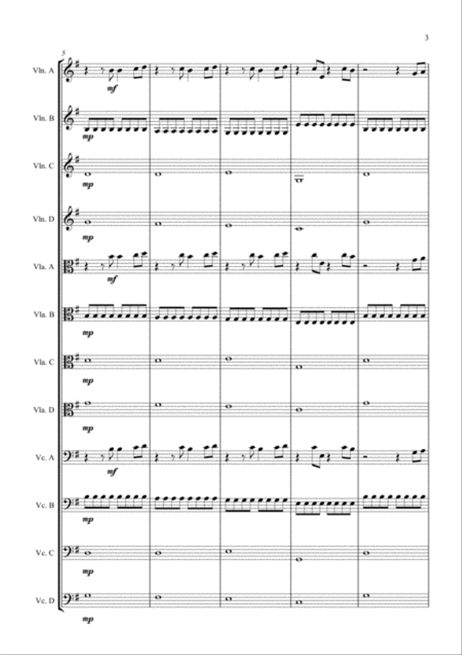A Million Dreams Small Ensemble scores gallery preview page 3