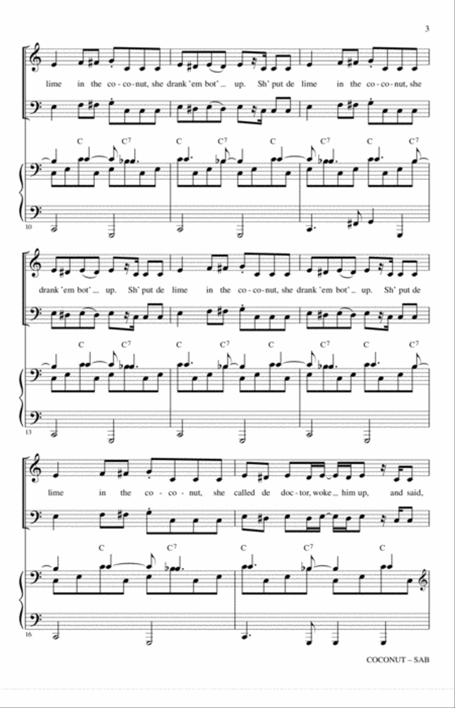 Coconut 3-Part scores gallery preview page 2