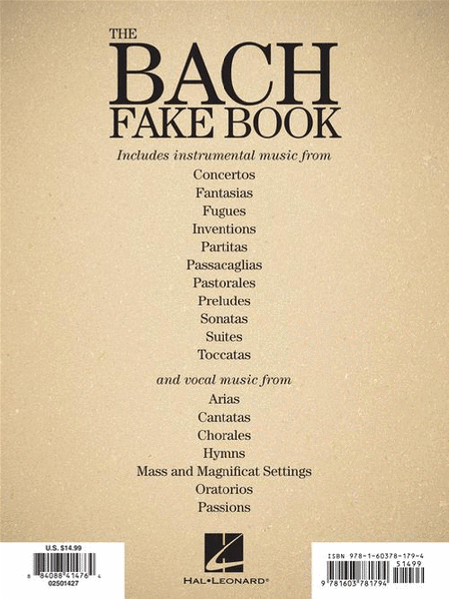 The Bach Fake Book Piano Solo scores gallery preview page 11