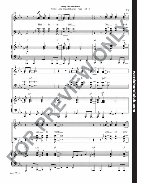 Glory Touching Earth - Choral Book