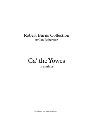Ca' the Yowes in a minor (Burns)