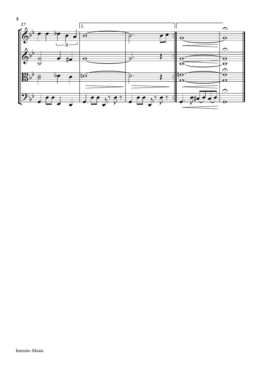 Arabian Nights String Quartet scores gallery preview page 4
