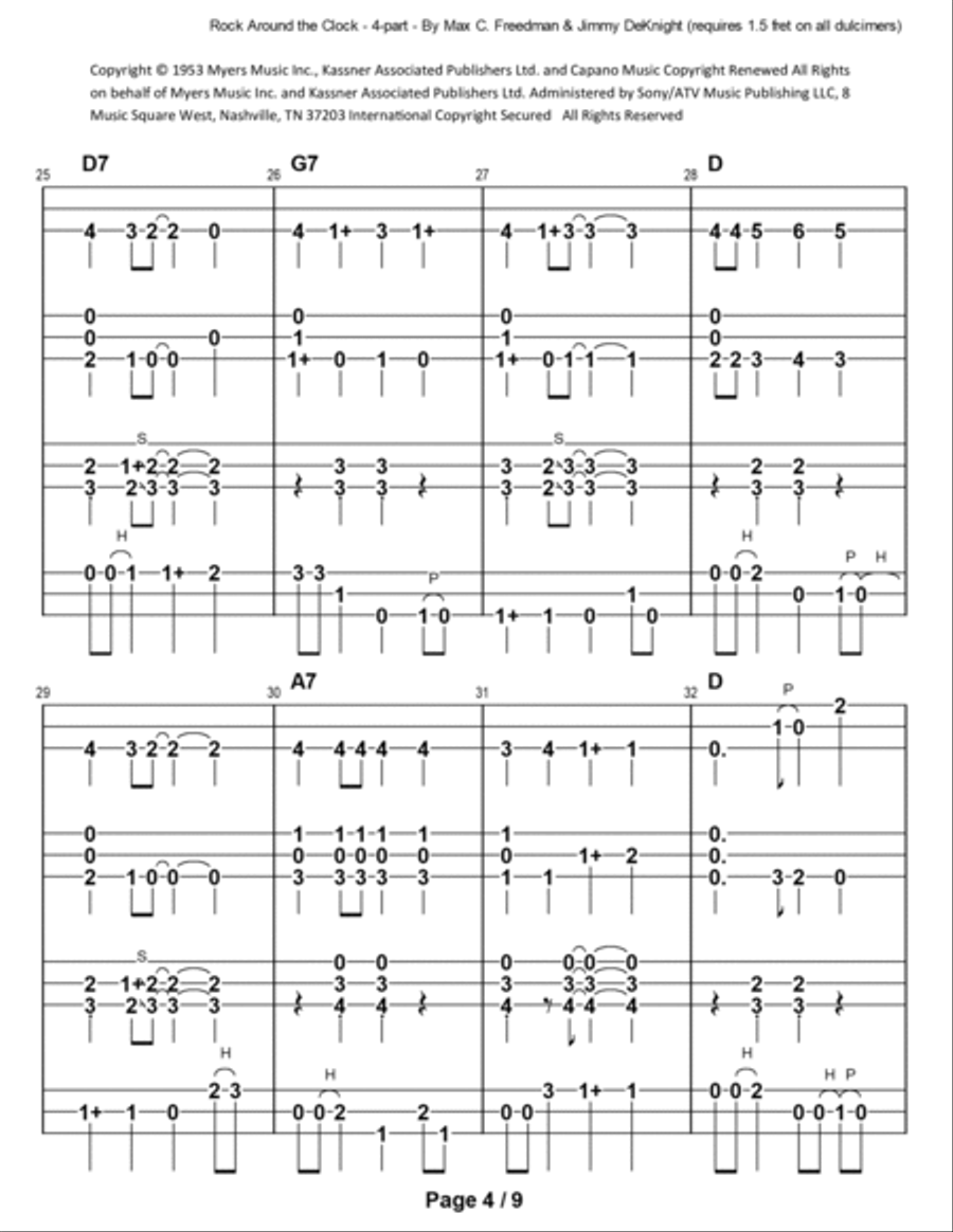 Rock Around The Clock School and Community scores gallery preview page 5