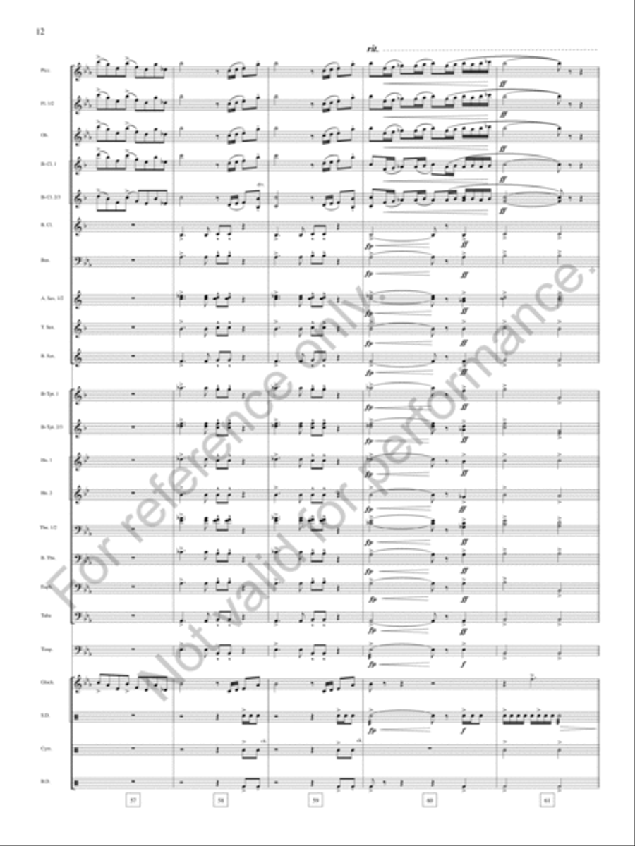Bound Away Bound Away Concert Band scores gallery preview page 13