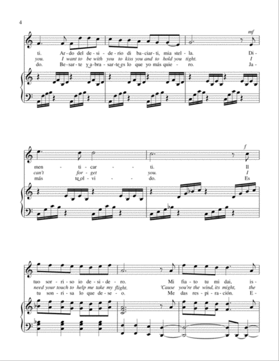 DIMENTICARTI NON POSSO High Voice scores gallery preview page 4