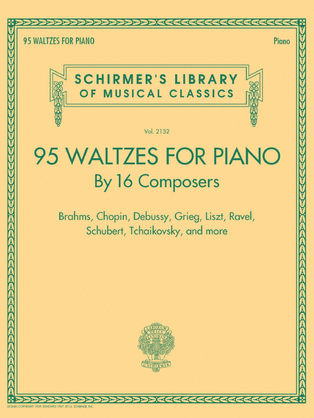 96 Waltzes by 16 Composers for Piano