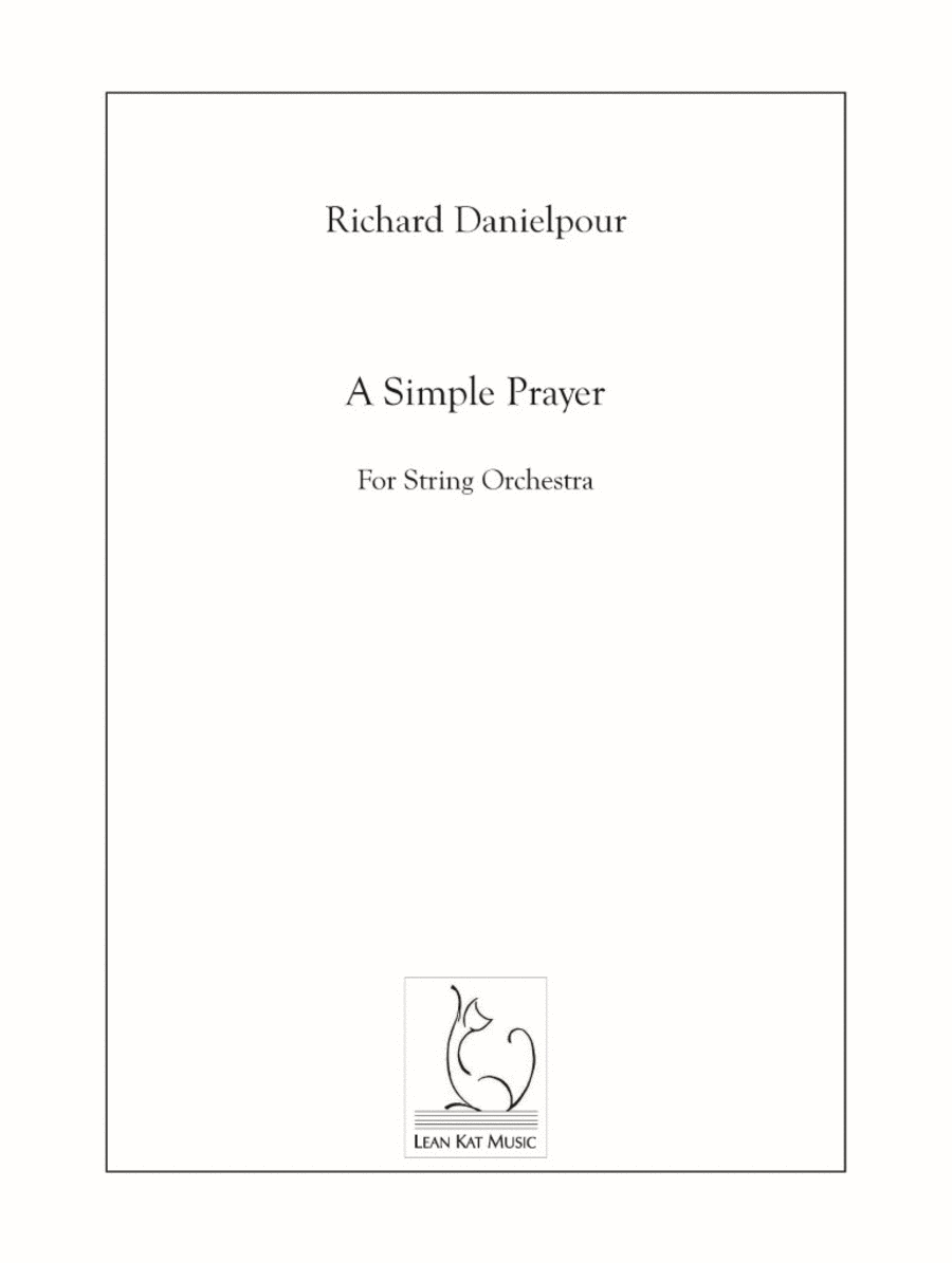 A Simple Prayer A Simple Prayer String Orchestra scores gallery preview page 1