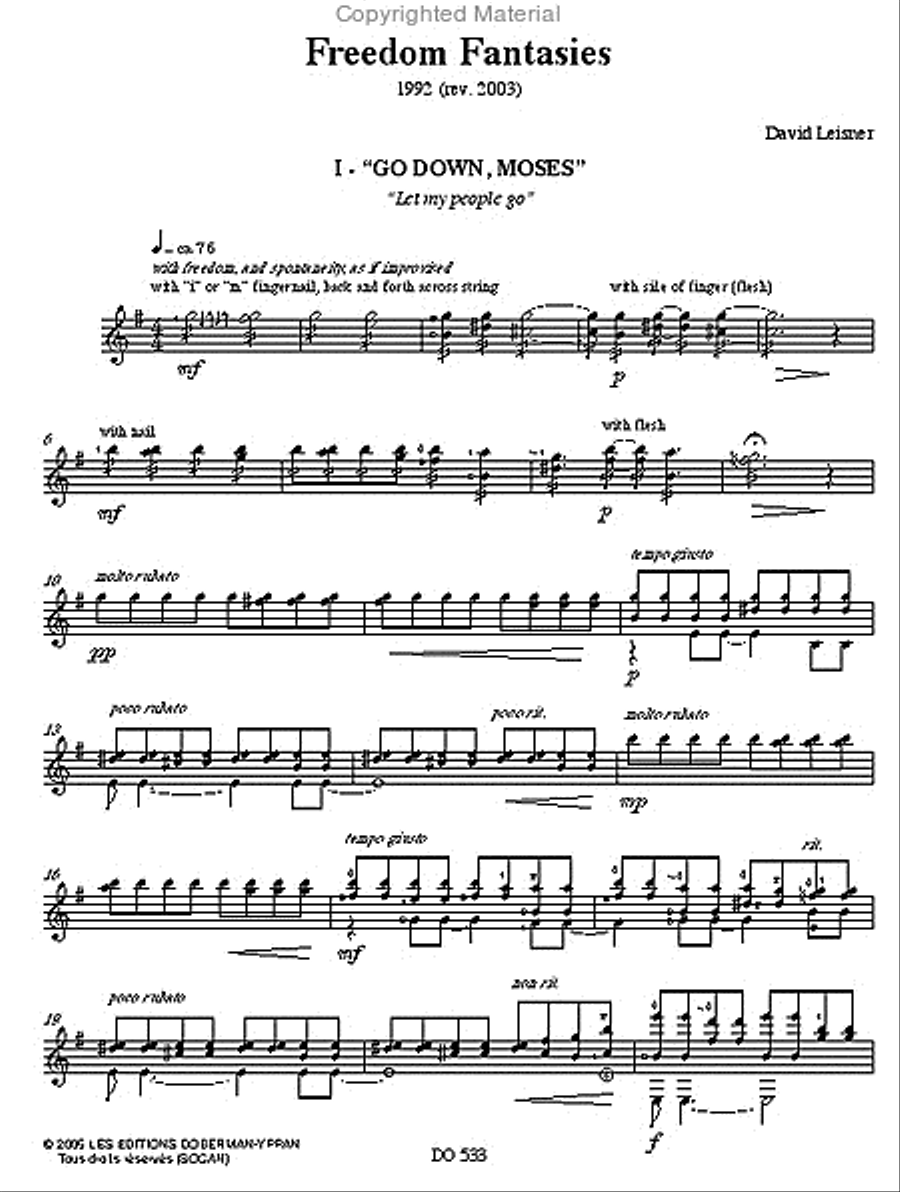 Freedom Fantasies Freedom Fantasies Classical Guitar scores gallery preview page 2