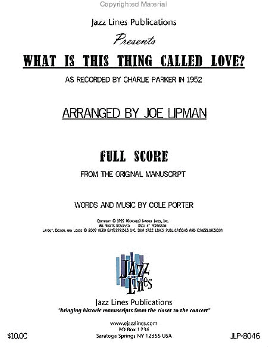 What Is This Thing Called Love? Big Band scores gallery preview page 2
