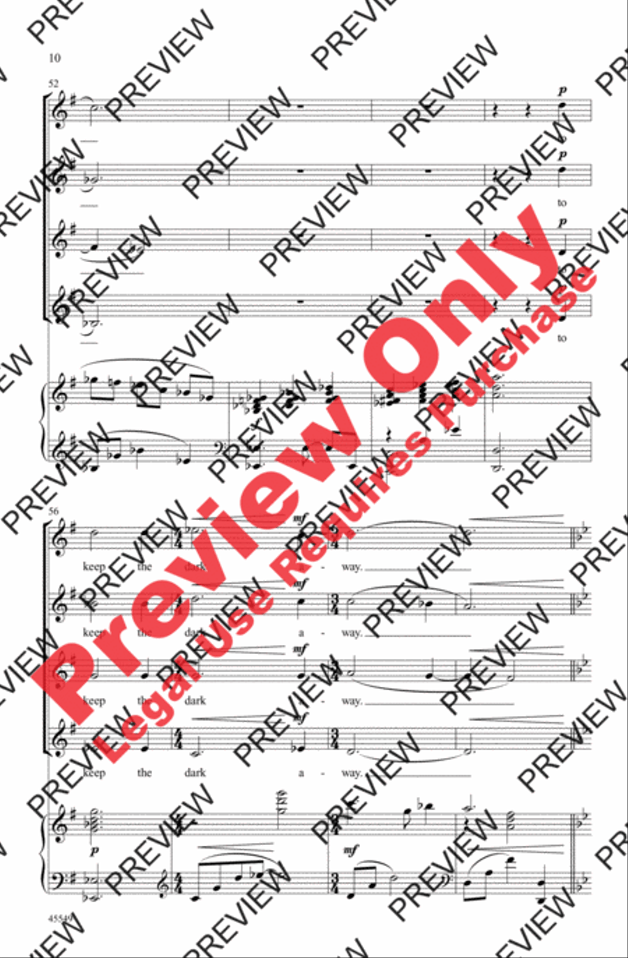 I Sing to Use the Waiting SSAA scores gallery preview page 9