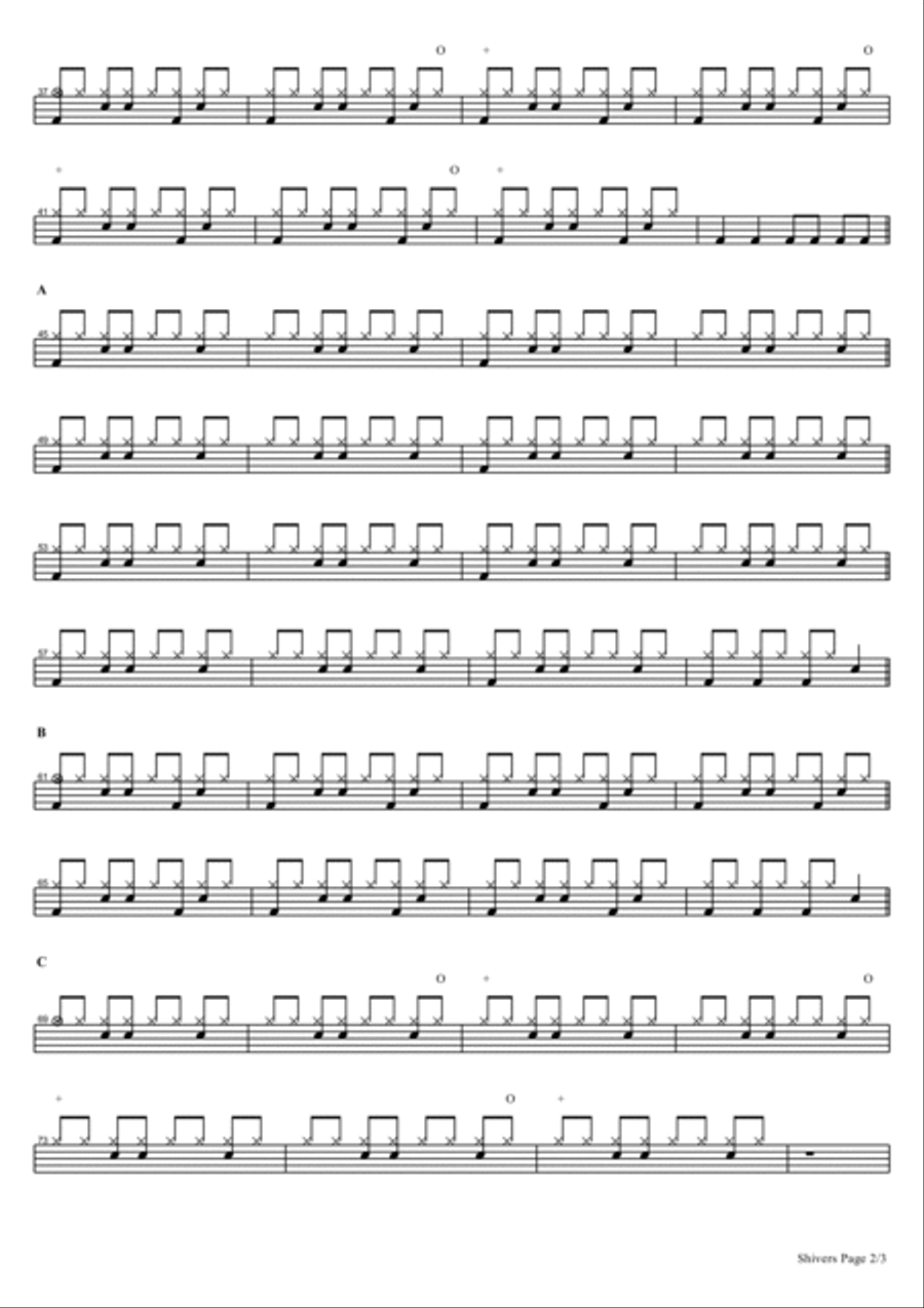 Shivers Drum Set scores gallery preview page 2