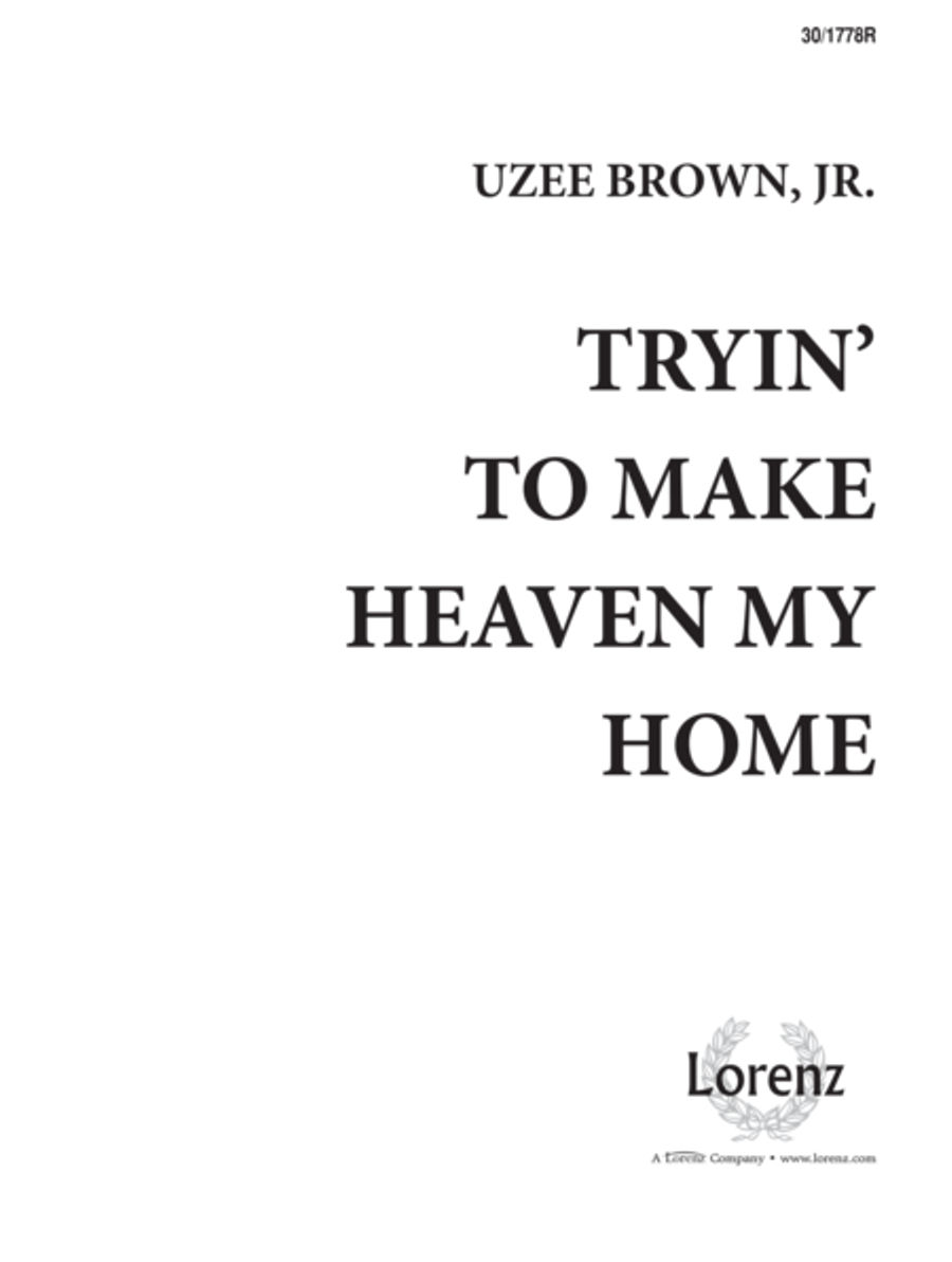 Tryin' to Make Heaven My Home Medium Voice scores gallery preview page 1