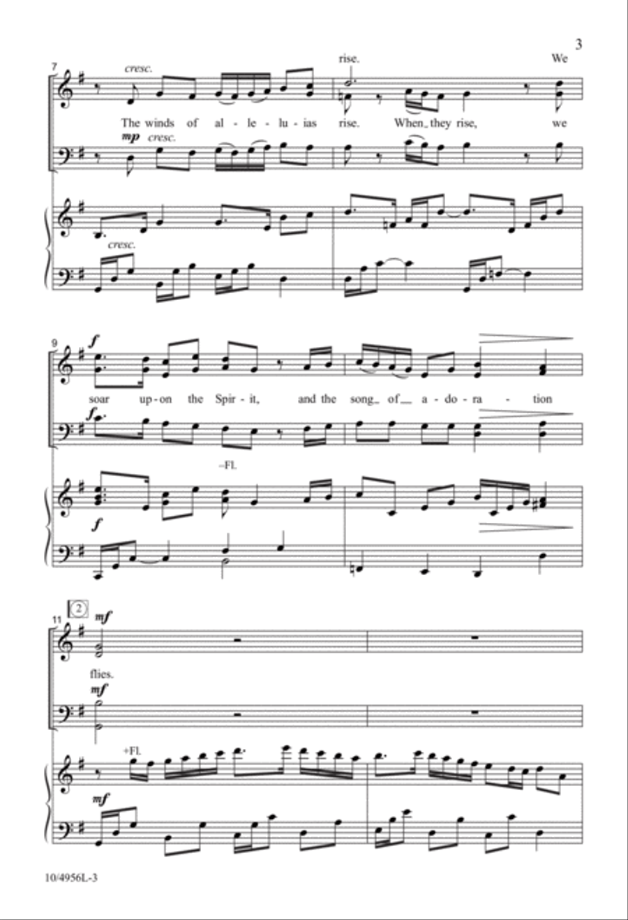 Winds of Alleluia 4-Part scores gallery preview page 3