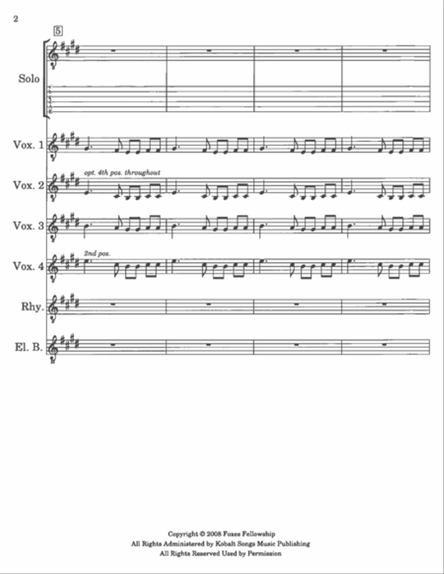 White Winter Hymnal Guitar Ensemble scores gallery preview page 3