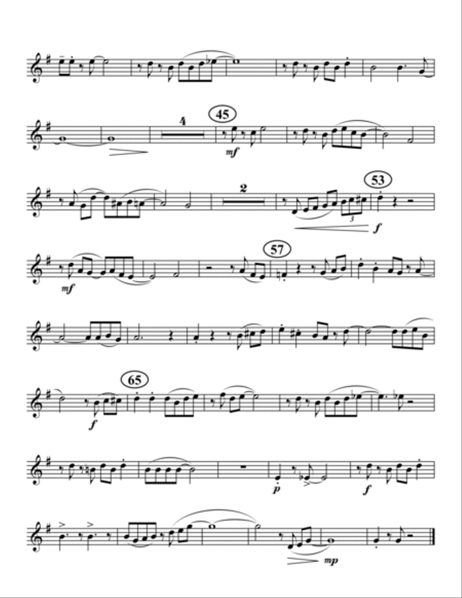 Way Down Yonder in New Orleans Brass Quartet scores gallery preview page 5