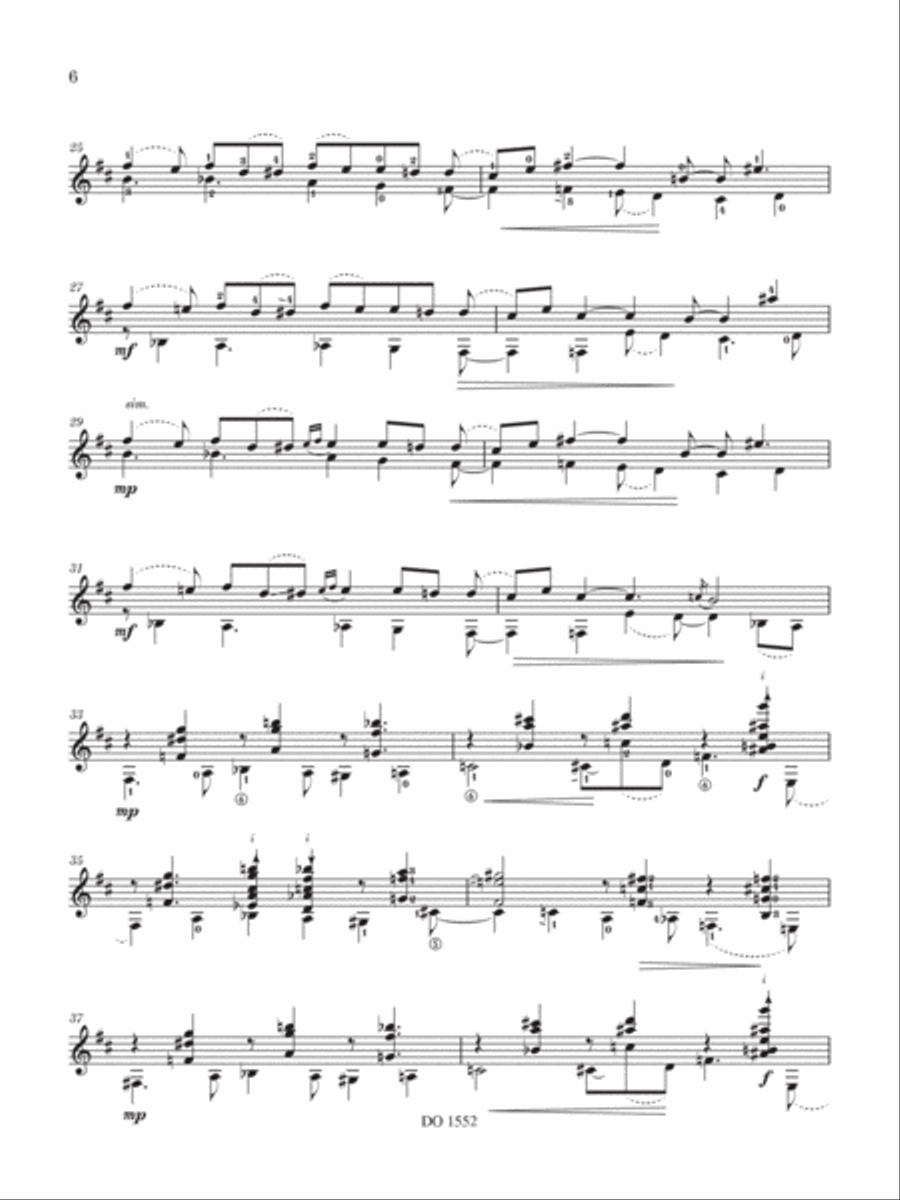 Thracian Tale Classical Guitar scores gallery preview page 6
