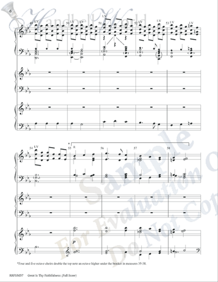 Great Is Thy Faithfulness 5-Octaves scores gallery preview page 6