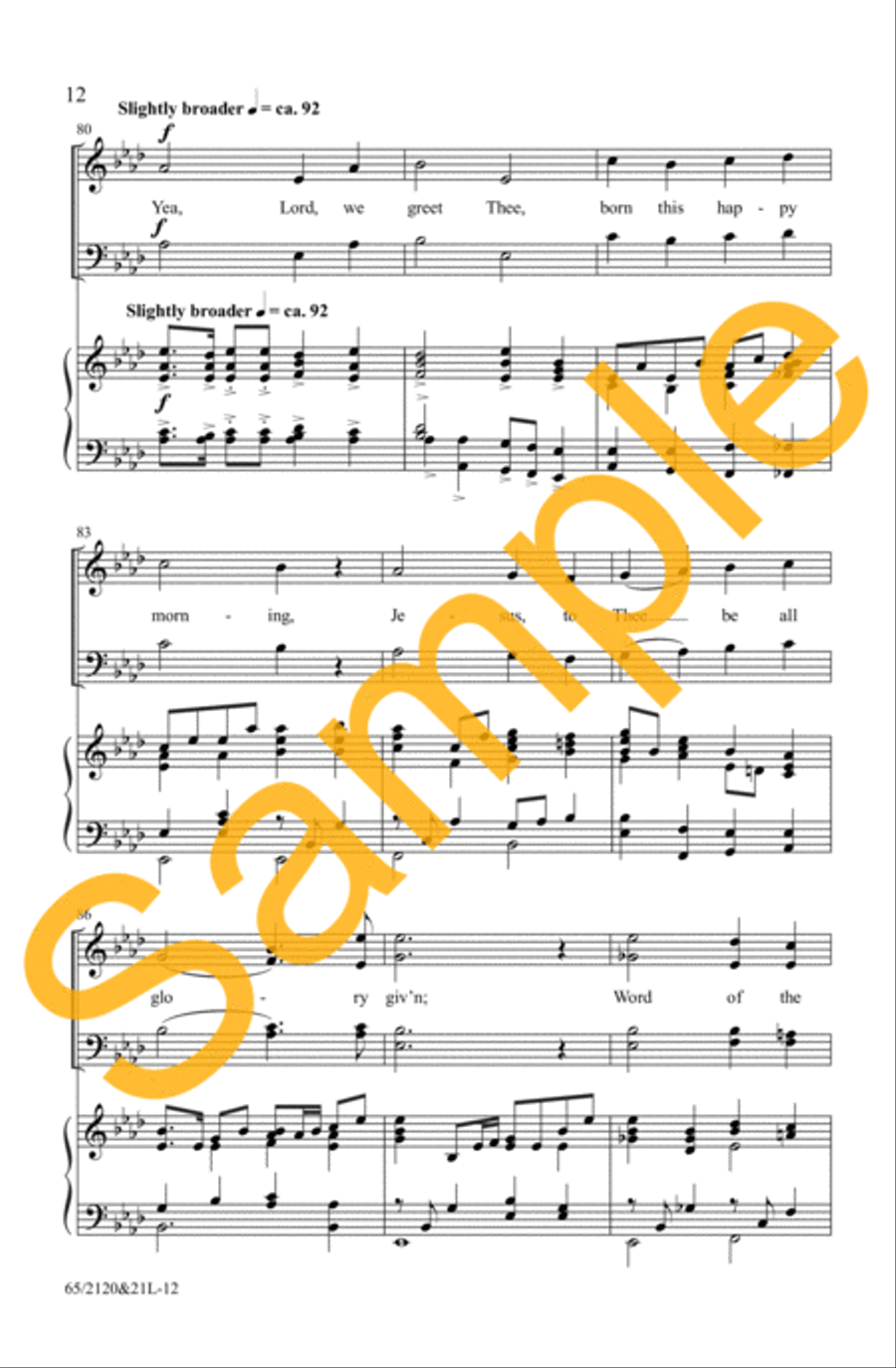 A New and Glorious Morn! - SATB with Performance CD 4-Part scores gallery preview page 10