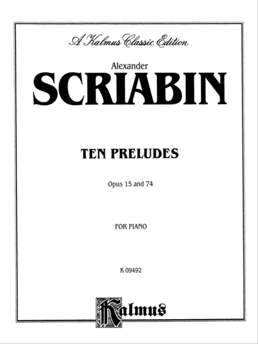 Ten Preludes Piano Solo scores gallery preview page 2