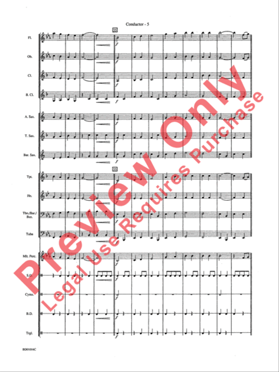 Battle Creek March Concert Band scores gallery preview page 8