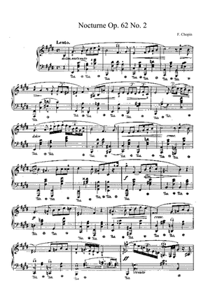 Book cover for Chopin Nocturne Op. 62 No. 2 in E Major