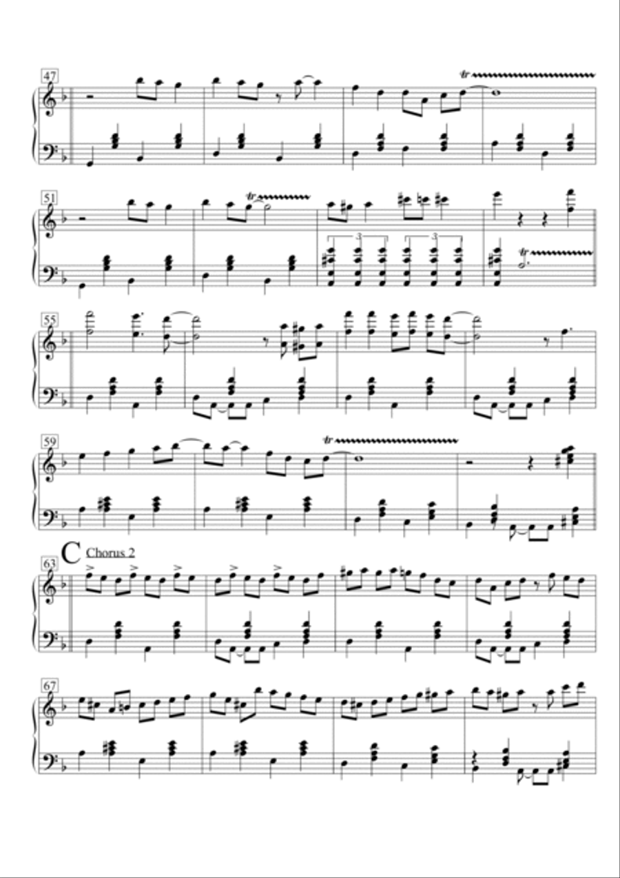 Bei Mir Bist Du Schon (means That You're Grand) Percussion Ensemble scores gallery preview page 4