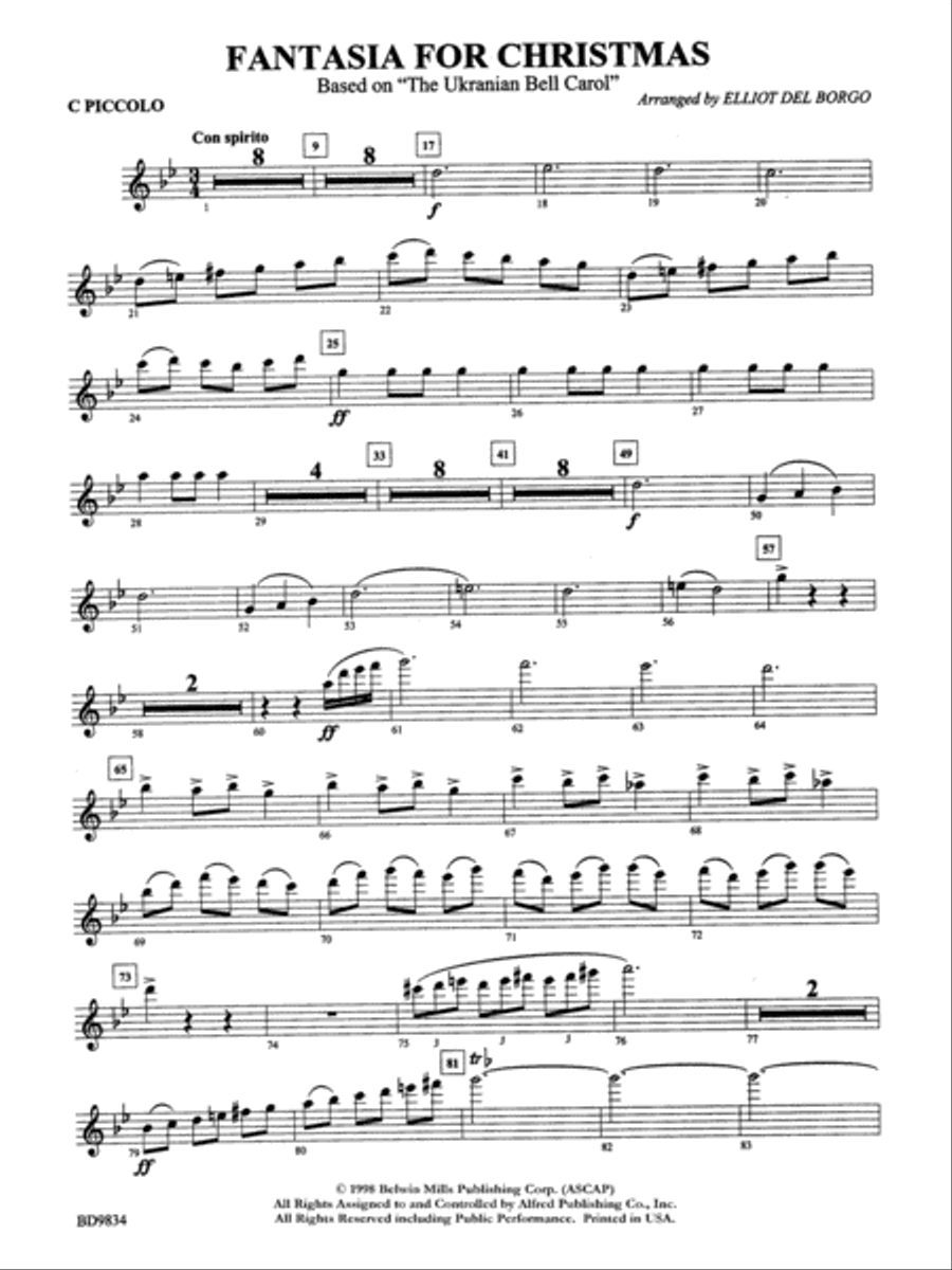 Fantasia for Christmas (based on 