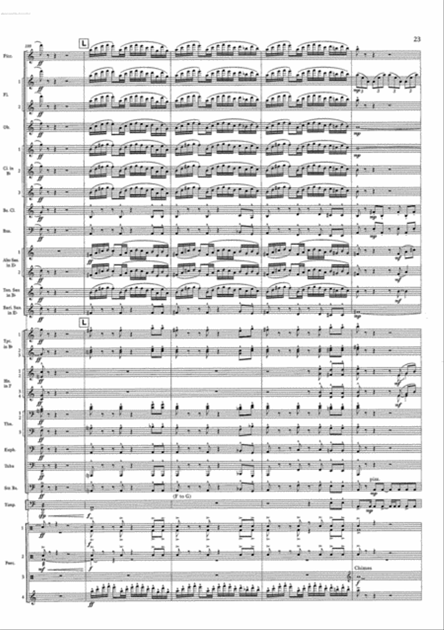 Cry of the Last Unicorn Concert Band scores gallery preview page 23