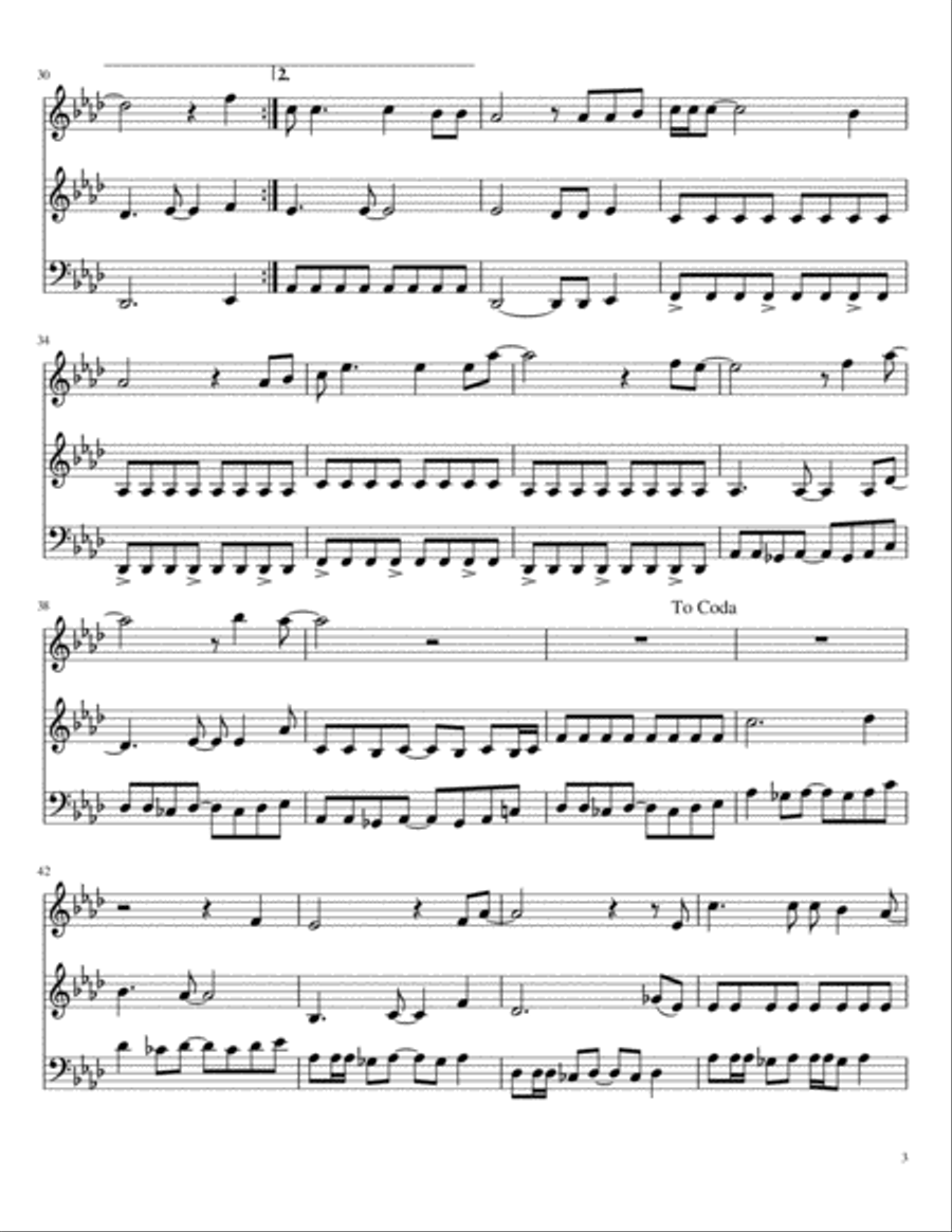 All I Want Is You String Trio scores gallery preview page 3